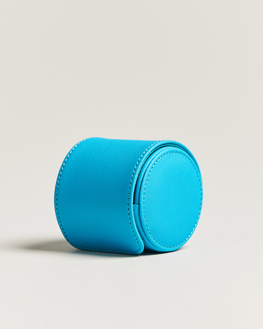 WOLF Single Watch Roll Turquoise