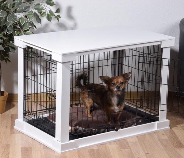 dobar® petlife Design-Hundekäfig, weiß, ca.