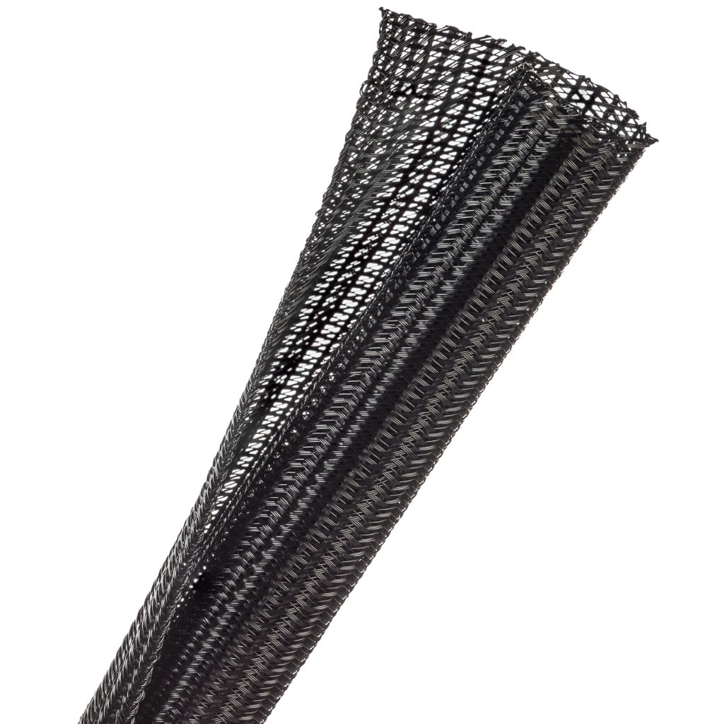 Techflex F6N0.75BK Flexo F6 gevlochten kabelsleeve ⌀19.1 mm, 2.4 meter