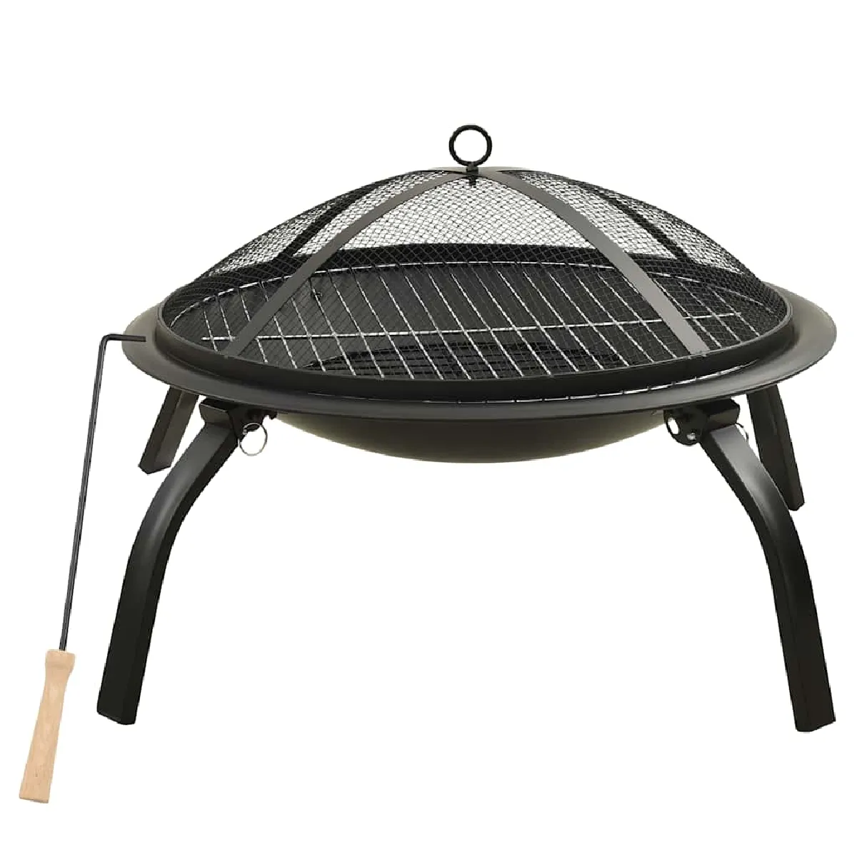VidaXL Foyer et Barbecue 2 en 1