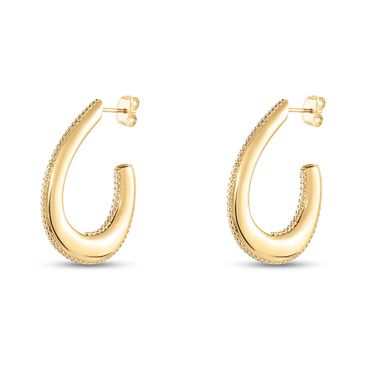 Boucles d'oreilles créoles Agatha Gemini dorées