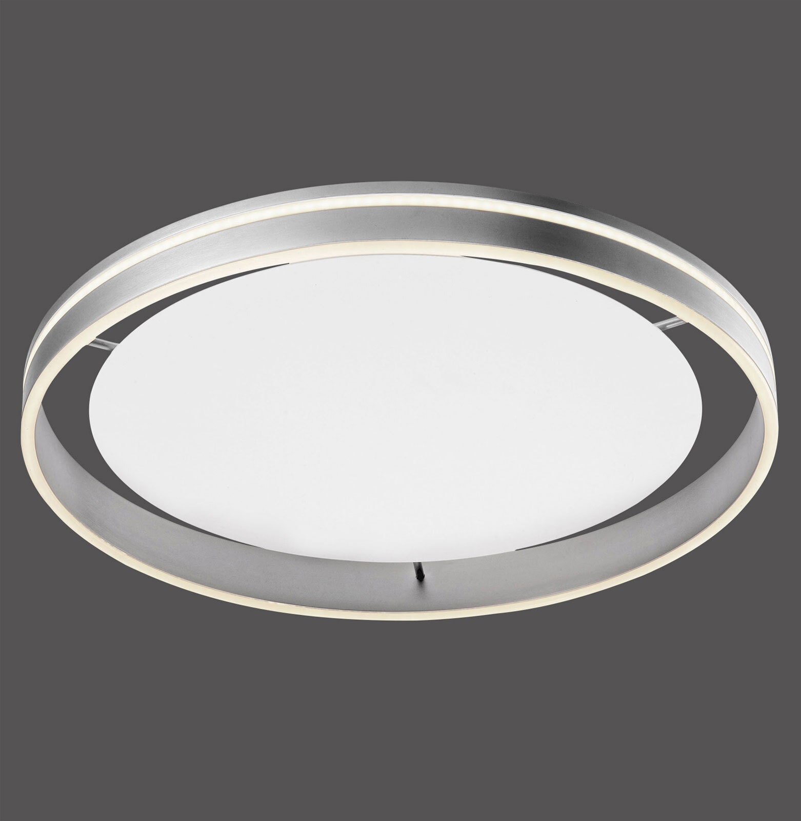 Paul Neuhaus LED Deckenlampe Q-VITO 59 cm stahlfarbig