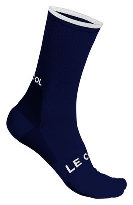 Chaussettes Le Col en Laine Technique Bleu/Blanc
