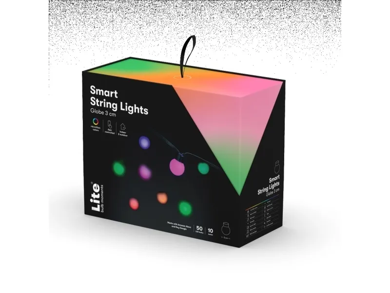 Lite Bulb Moments LBM 10 m smart udendørs lyskæde - 50 x globe 3 cm