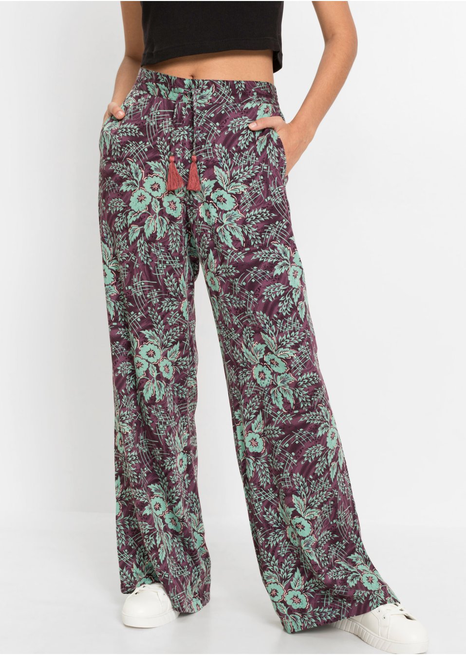 Pantalon à jambes larges