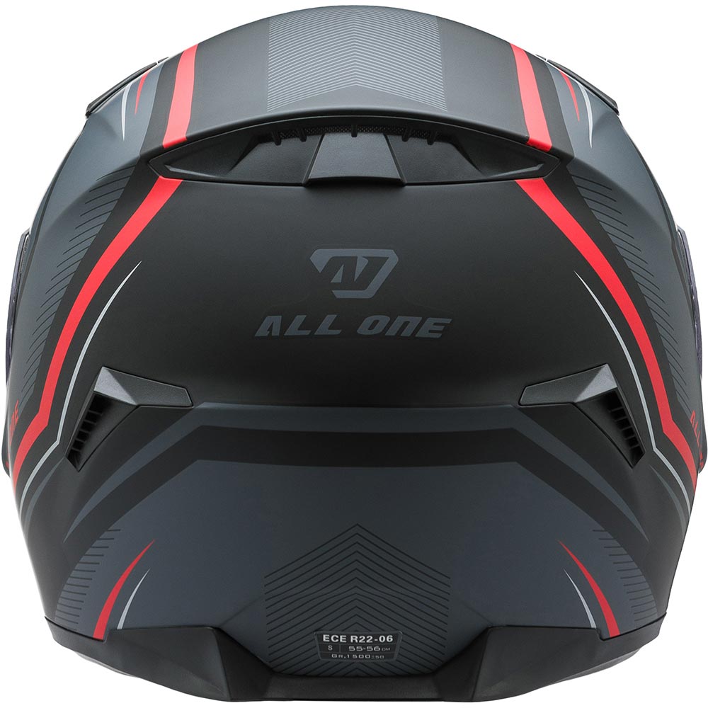 All One - Casque Horus Bold Evo Noir / Rouge