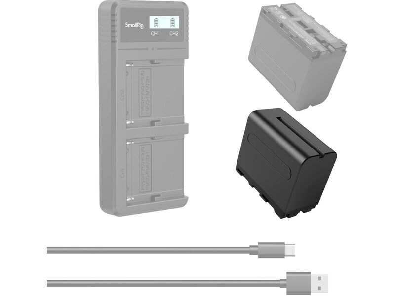 Smallrig Digitalkamera-Akku NP-F970 Ersatzakku für Kameras mit 7800 mAh Kapazität