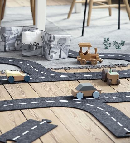 Sebra Holzspielzeug Auto - 14 cm - Grau