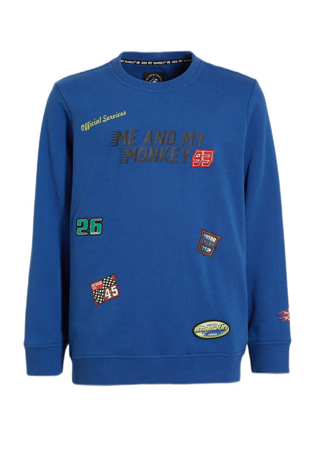 Me & My Monkey sweater Nando blauw