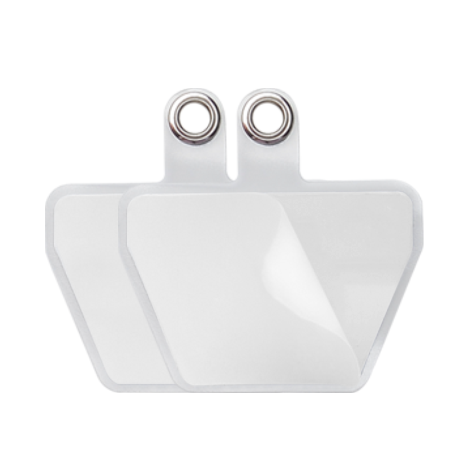 (2er Set) Universal Selbstklebende Einlagen für Necklace Umhängeband - Transparent