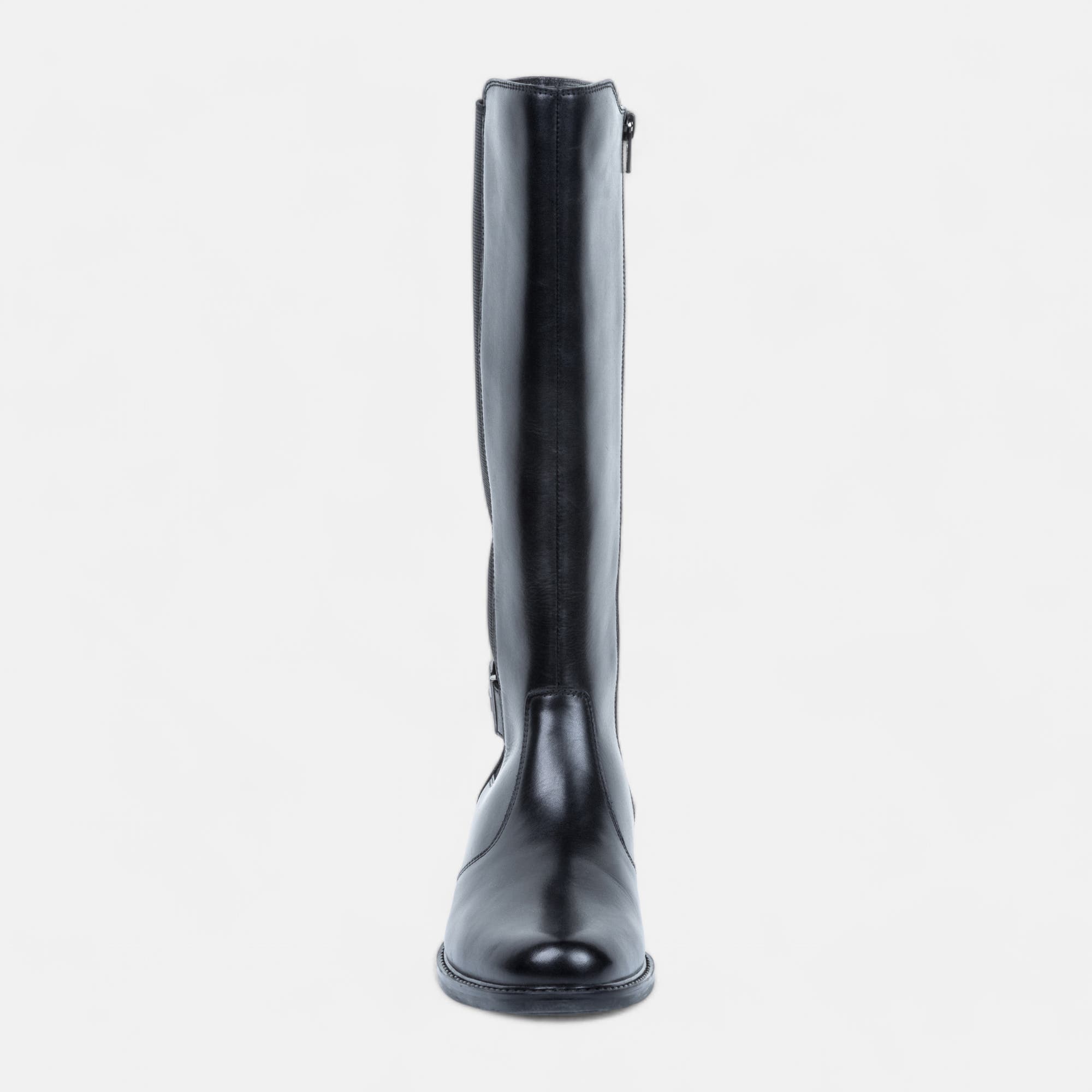 Bottes Femme en cuir noir