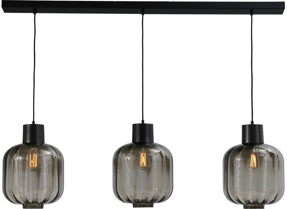 Hanglamp | 2161-05-05-28-130-3 Lett Rib B130 x D28 cm