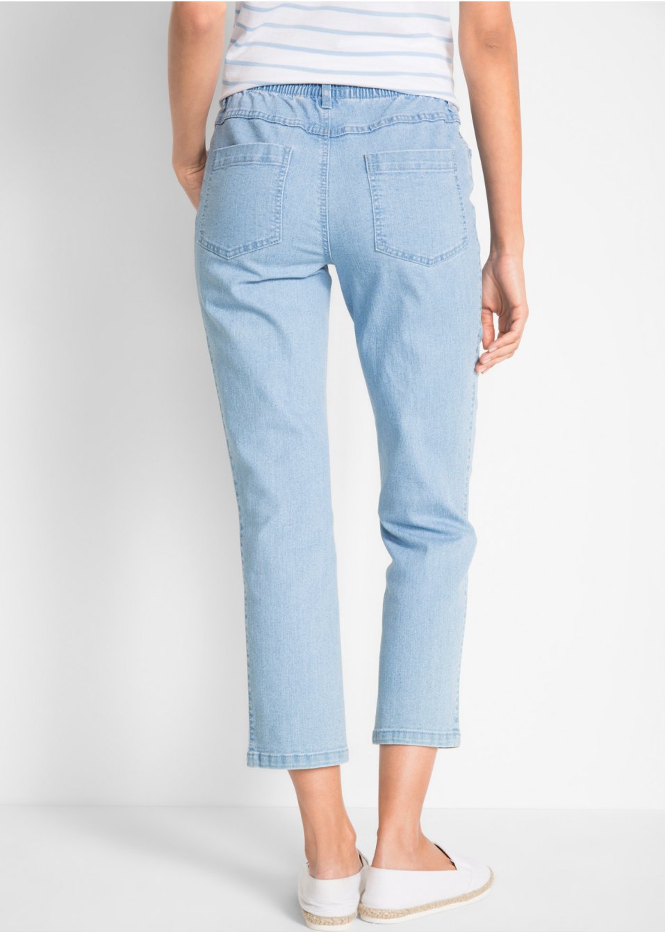 Lot de 2 pantalons 7/8 confort stretch avec taille confortable