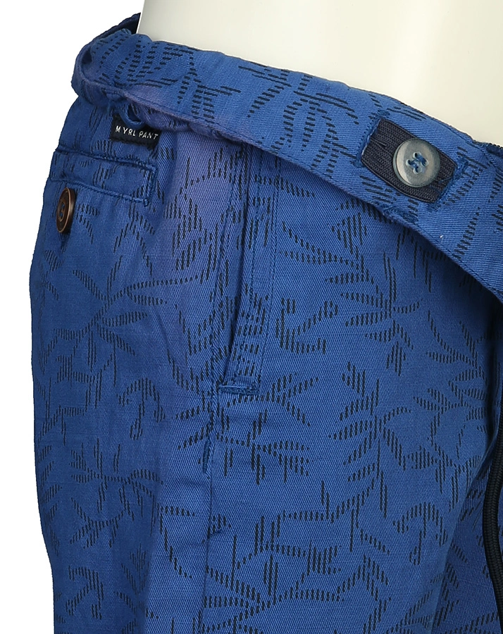 Bermudas LINNEN in blau