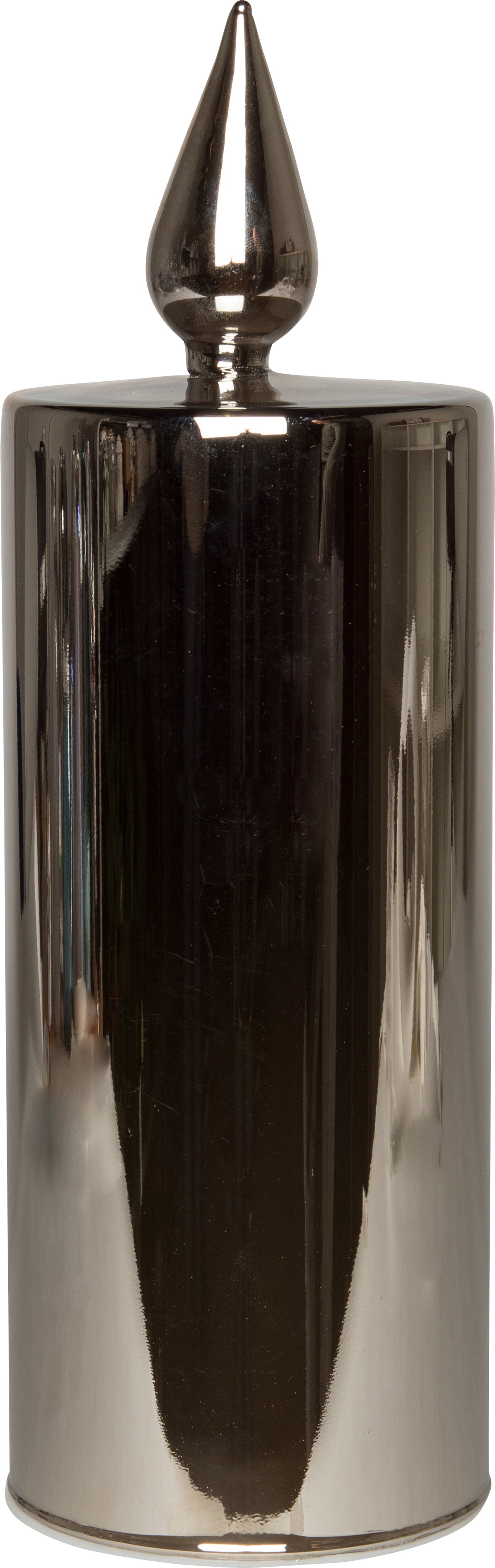 Intratuin LED kaars in glas brons D 9 H 26 cm