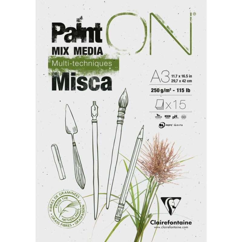 PaintON Misca bloc collé 15F A3 250g