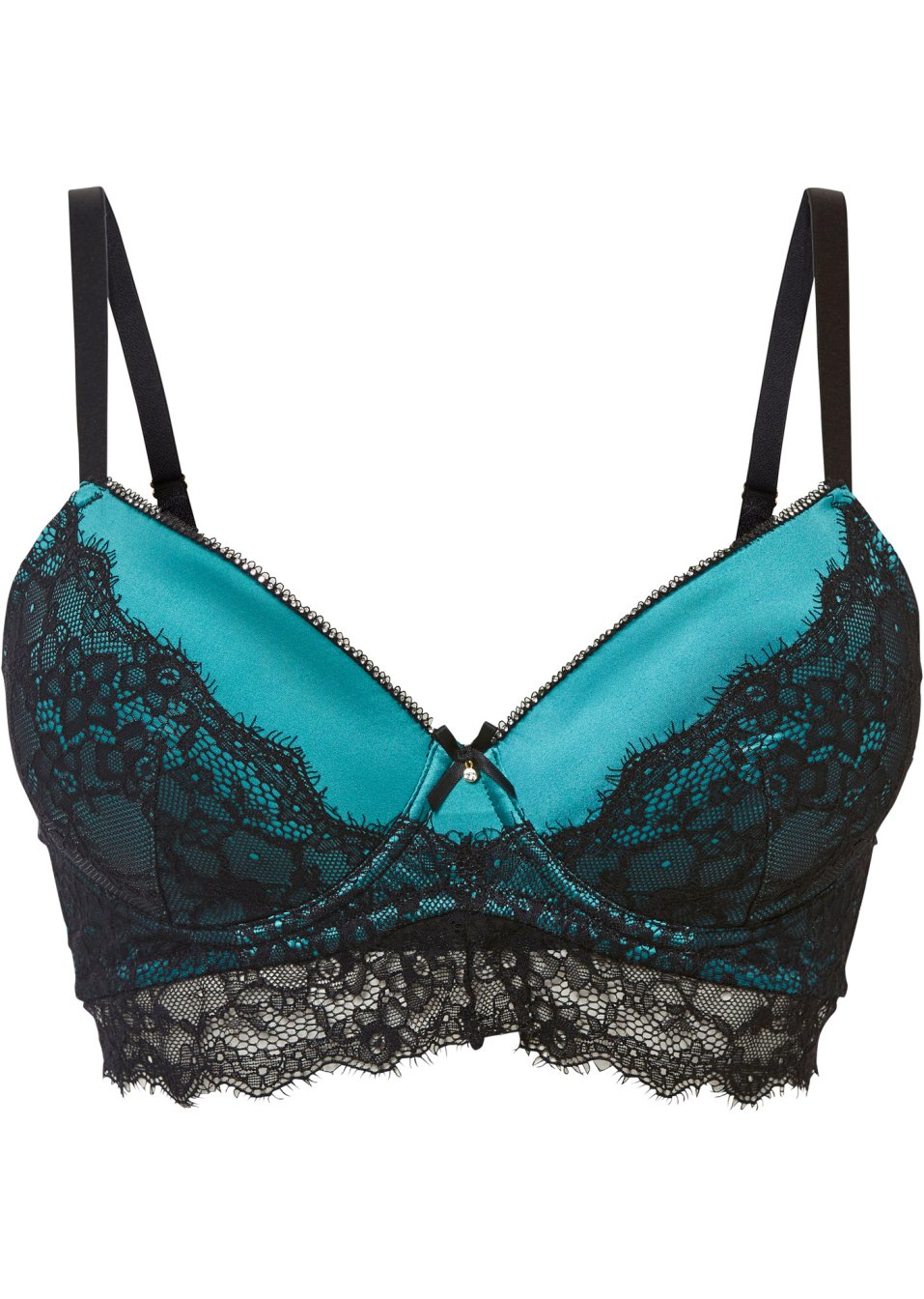 Soutien-gorge à coques et armatures avec pierres brillantes
