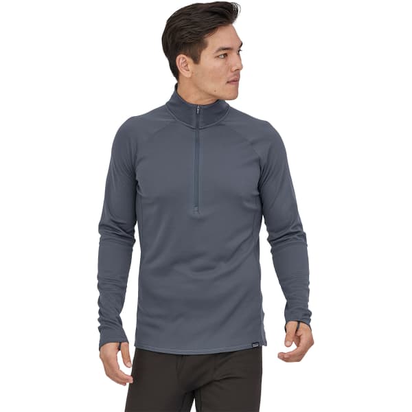 T-shirt thermique PATAGONIA M'S CAPILENE MIDWEIGHT ZIP NECK SMOLDER BLUE