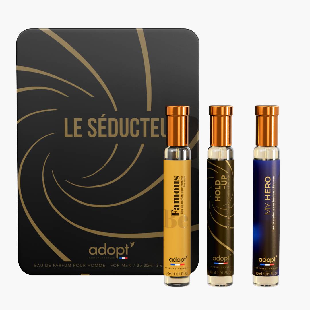 Le séducteur - Coffret 3 eaux de parfum Hold up 30ml + Blue suit 30ml + Famous 30ml