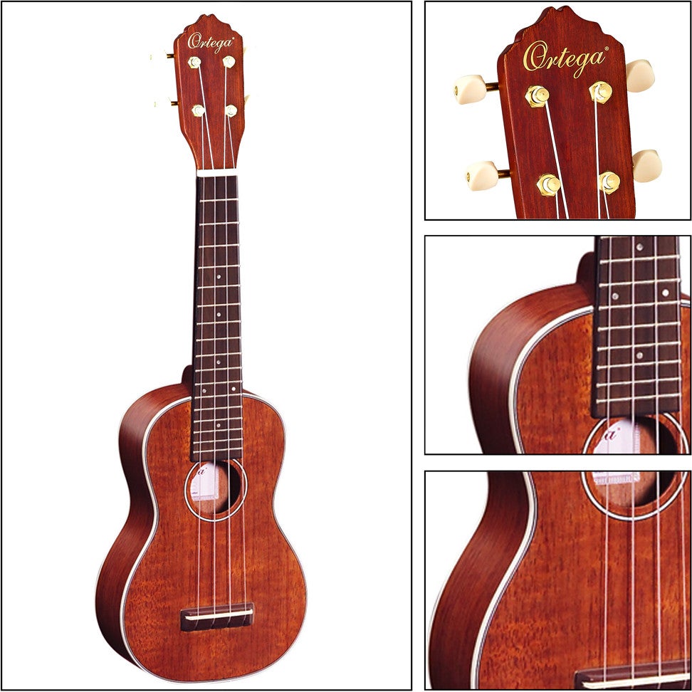 Ortega Root Series RU10 sopraan ukelele met gigbag