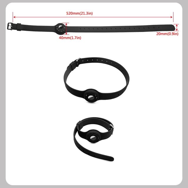 SKALO AirTag Holder Silicone Pet Collar