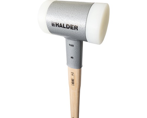 Schlegel speciaal nylon terugslagvrije HALDER Ø 100 mm, hickory steel