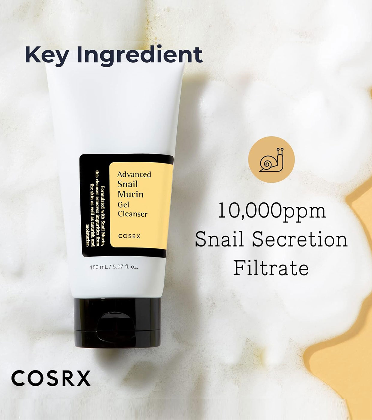 COSRX - Gel de Limpeza Reparador Advanced Snail Mucin