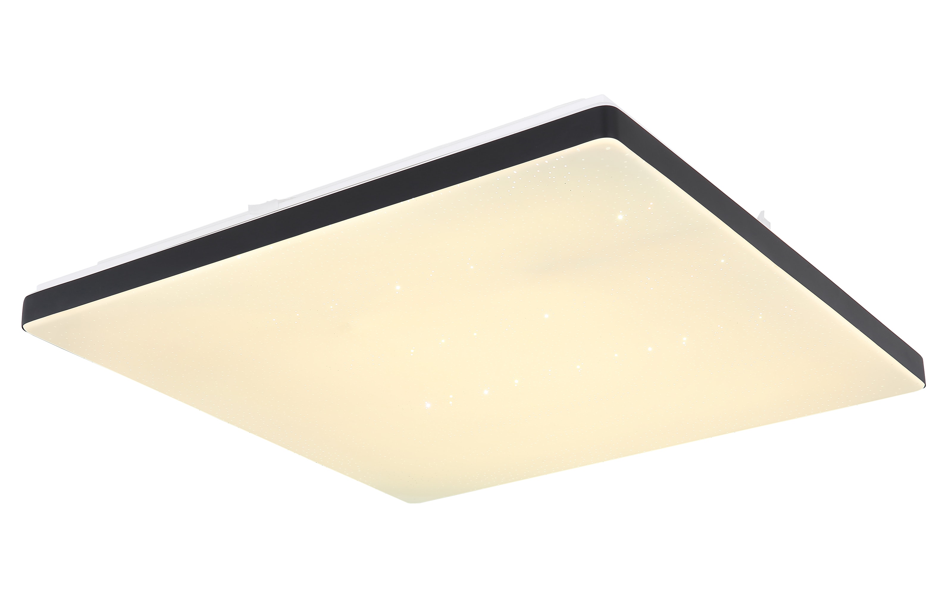 LED-Deckenleuchte Ully CCT, schwarz/weiß, 49 cm