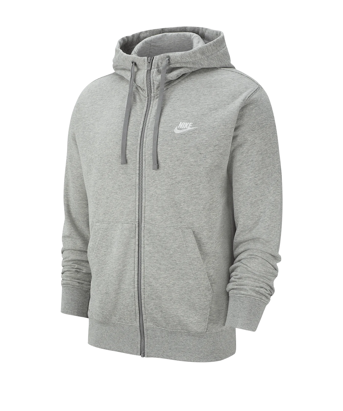 Nike Club Kapuzenjacke Grau Weiss F063