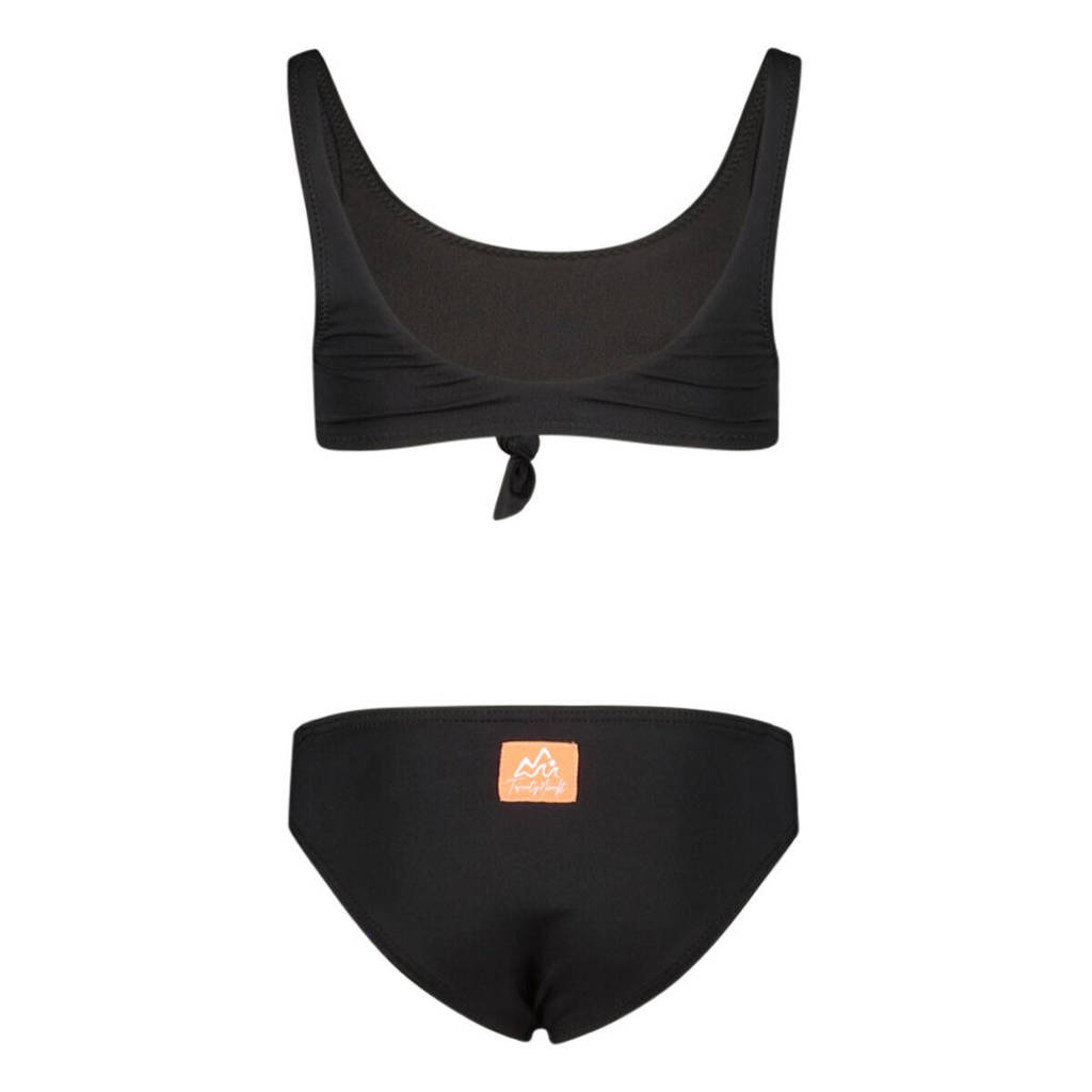 Valt kleincrop bikini zwart