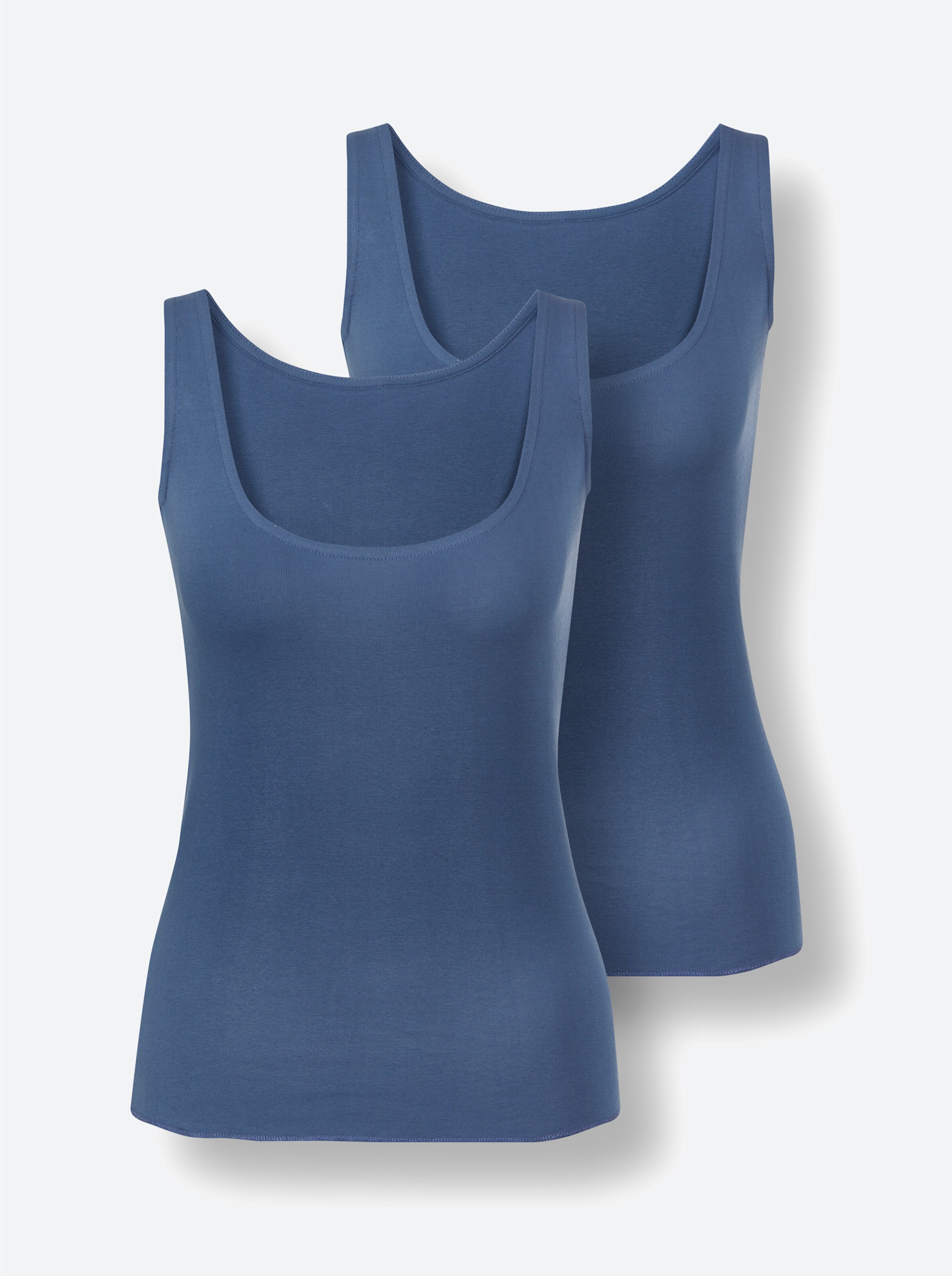 wäschepur Achseltop in jeansblau
