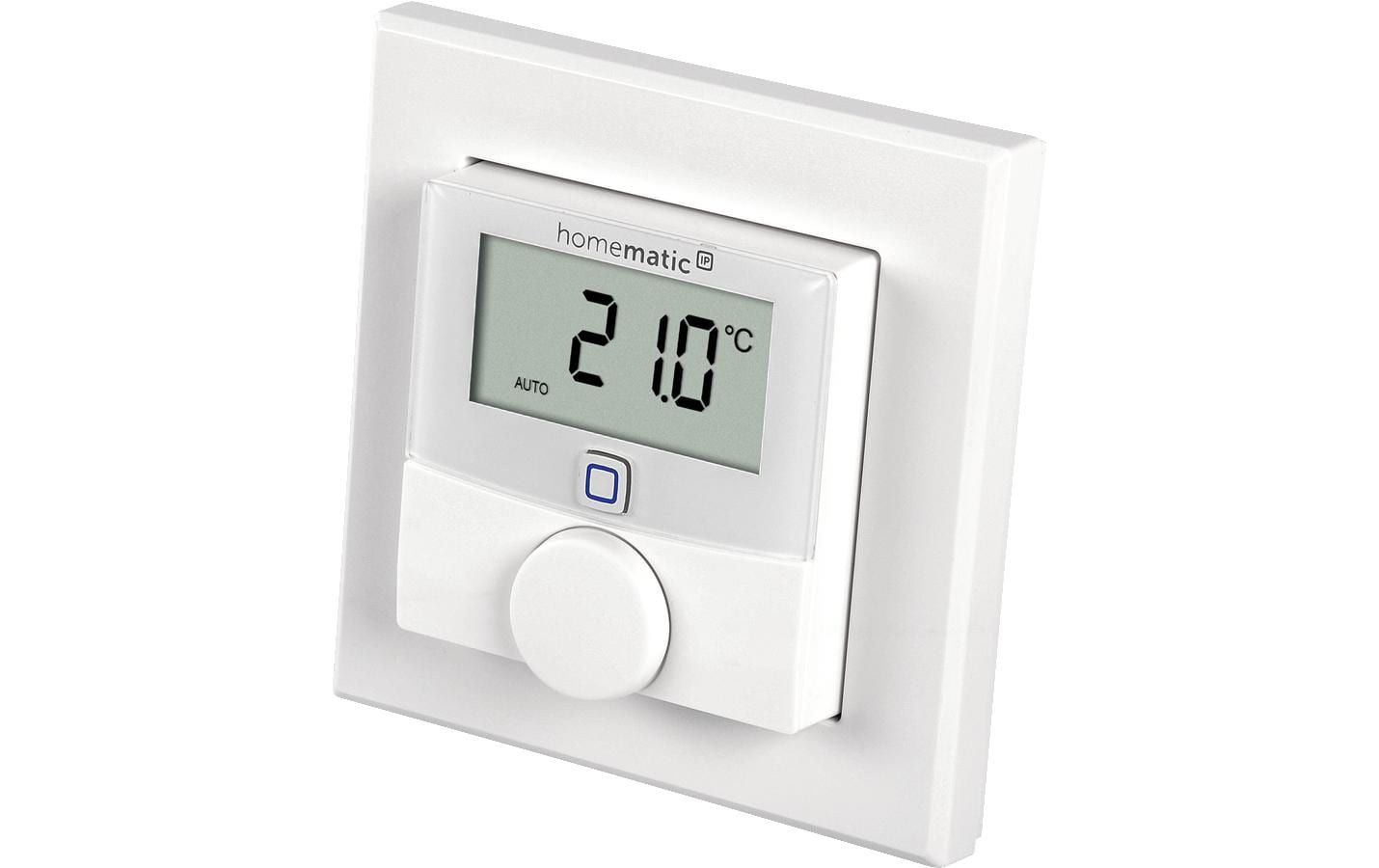 Smart Home Funk-Wandthermostat mit LuftfeuchtigkeitssensorAls Zentrale für die Raumlösung oder als Bedienelement