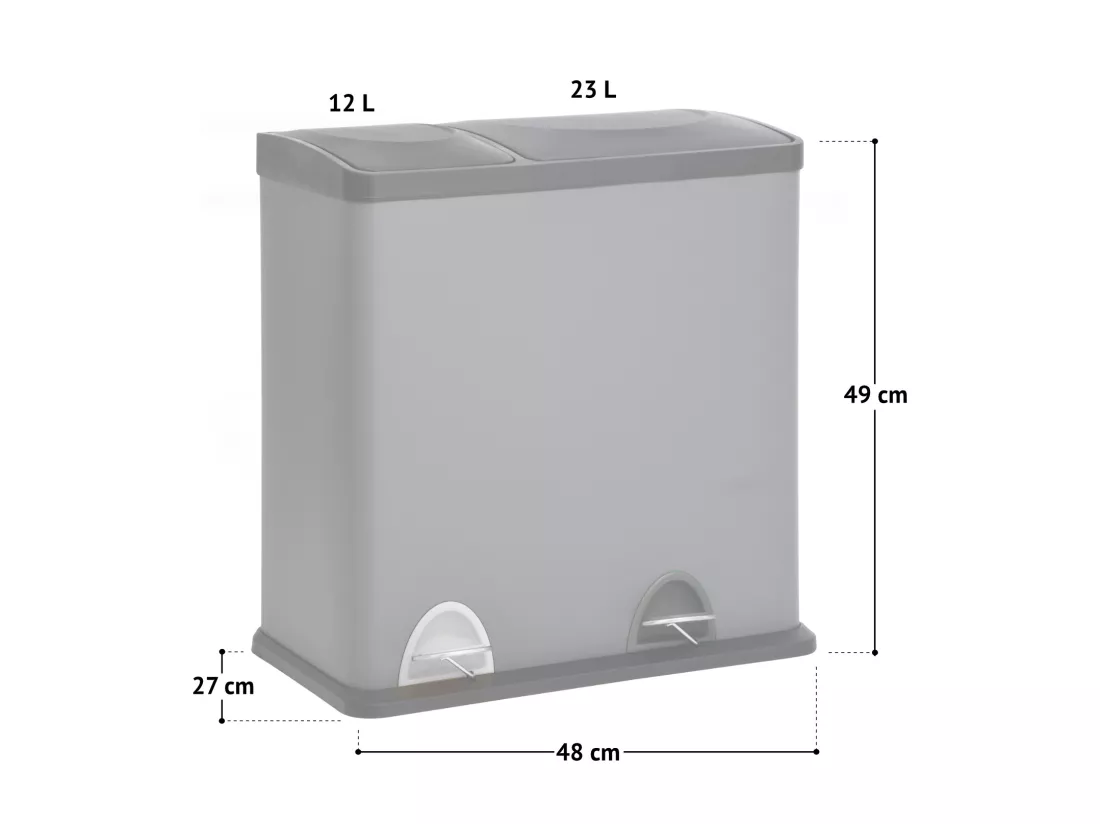 Poubelle de tri (12l + 23l)