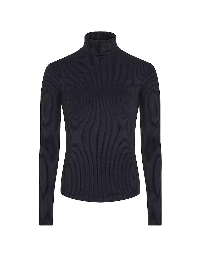 TOMMY HILFIGER Rollkragenshirt dunkelblau