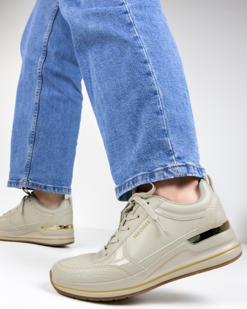 Skechers Billion 2 Fine Shine Lage sneakers  - wit