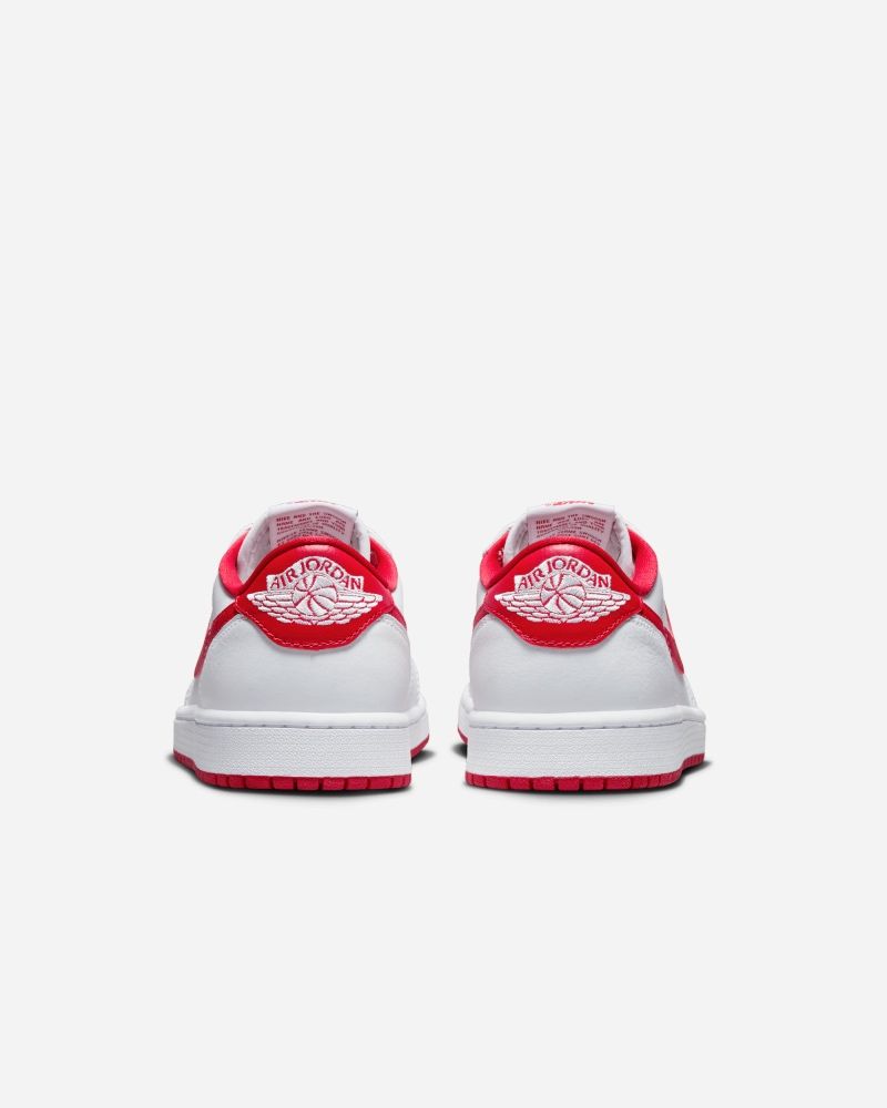 Chaussures Nike Air Jordan 1 Low OG Blanc & Rouge pour homme