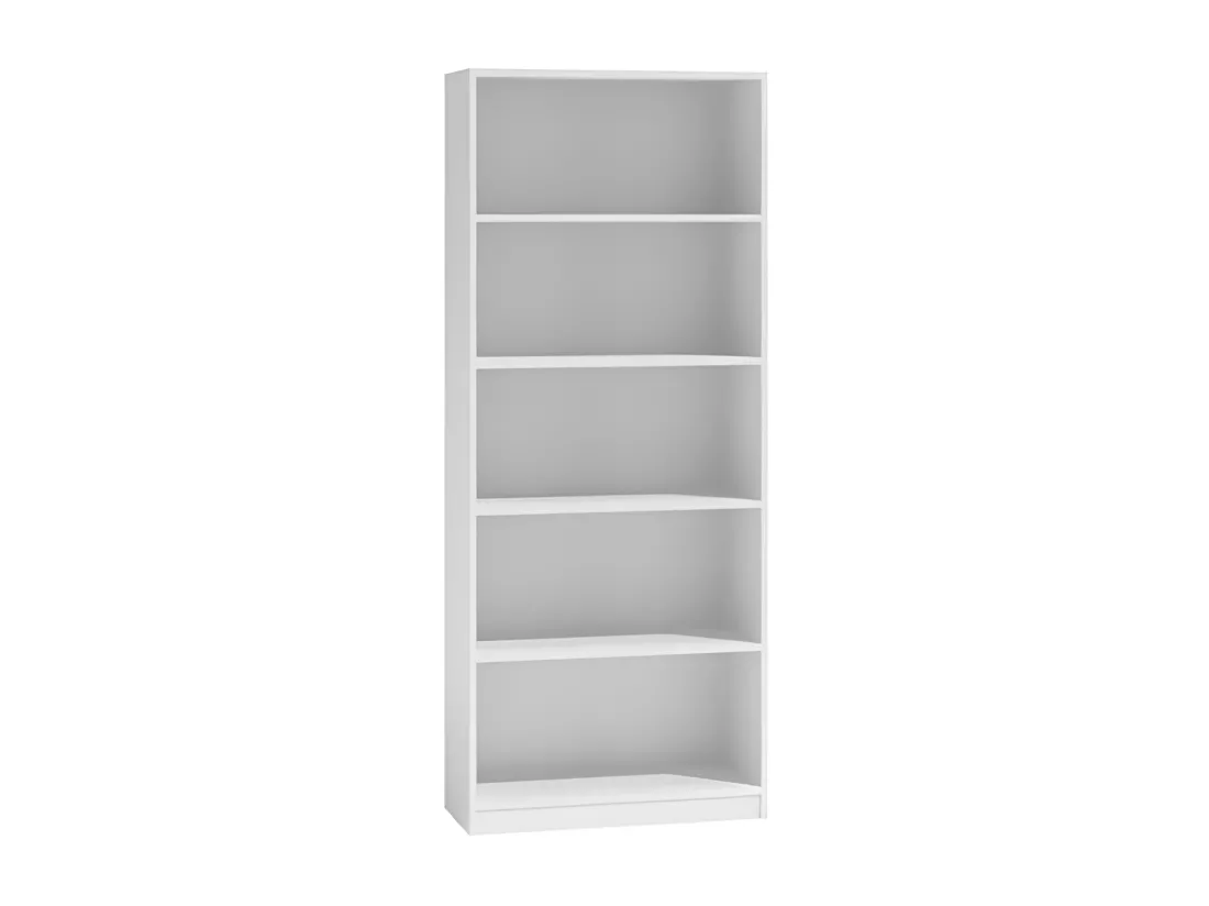 FLORENCE | Bibliothèque contemporaine 5 niches salon/bureau/chambre 30x60x182 | Meuble de rangement multifonctionnel livres dèco