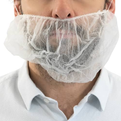 Cache-barbe PLP 10g/m² blanc Paredes