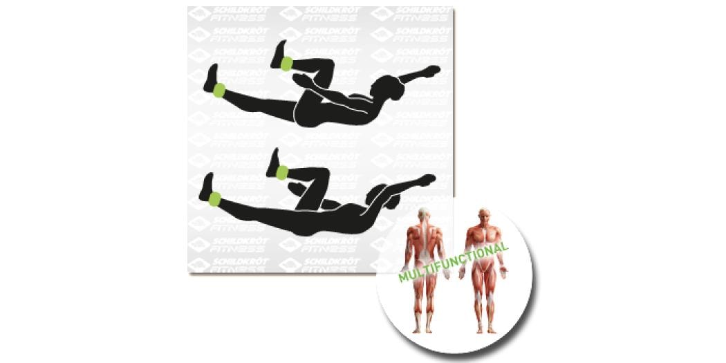 Schildkröt Fitness Gewichtsmanschetten 2 x 0.5 kg Gewichtsmanschetten, 2 Stück