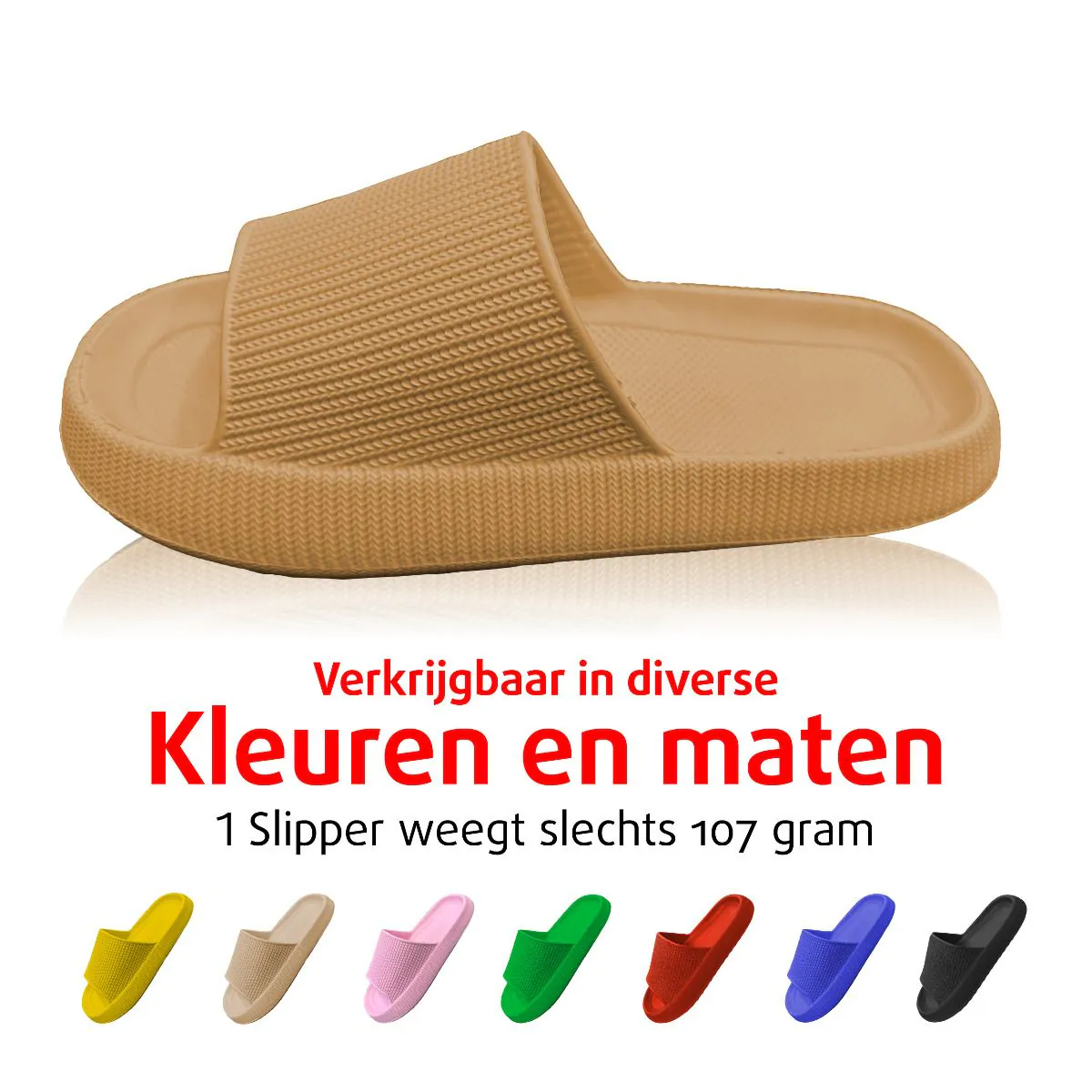 Orthopedische Zomer Badslippers (Taupe)