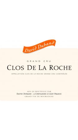 Domaine David Duband 2013 Clos de la Roche Grand Cru Rouge
