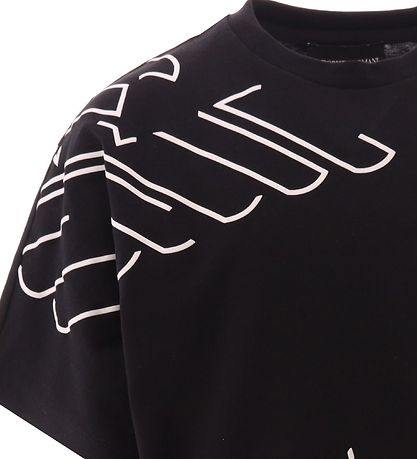 Emporio Armani T-shirt - Sort m. Hvid