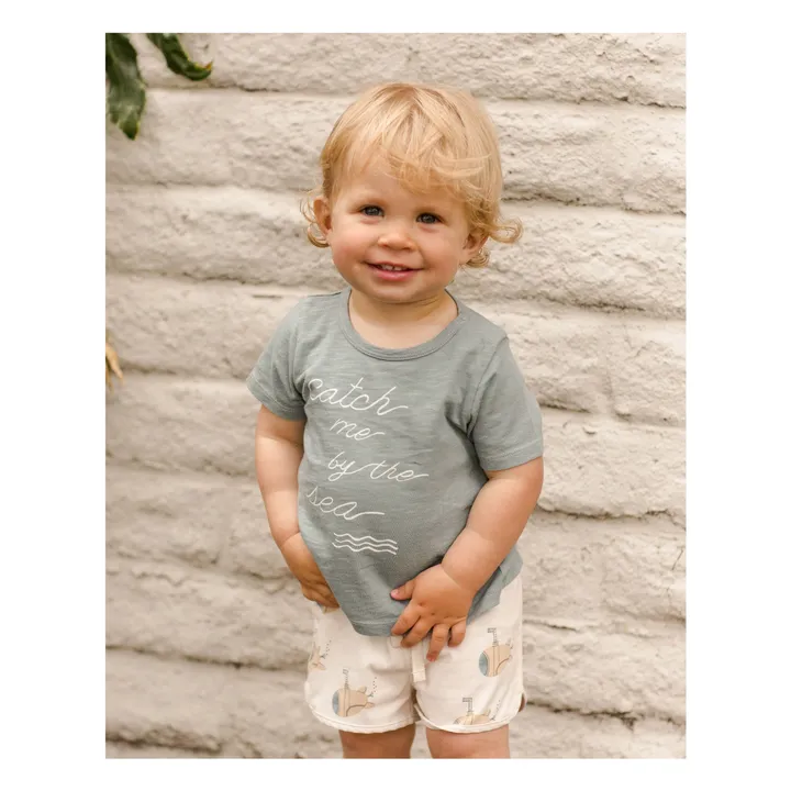 Rylee + Cru T-Shirt Catch Me By The Sea | Vert d'eau