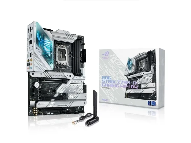 ASUS ROG Strix Z790-A Gaming WiFi D4 - Bundkort - ATX - LGA1700 sokkel - Z790 Chipset - USB 3.2 Gen 2x2, USB 3.2 Gen 2, USB-C 3.2 Gen2, USB 3.2 Gen 1 - 2.5 Gigabit LAN, Wi-Fi 6, Bluetooth - onboard grafik (CPU påkrævet) - HD Audio (8-kanaler)