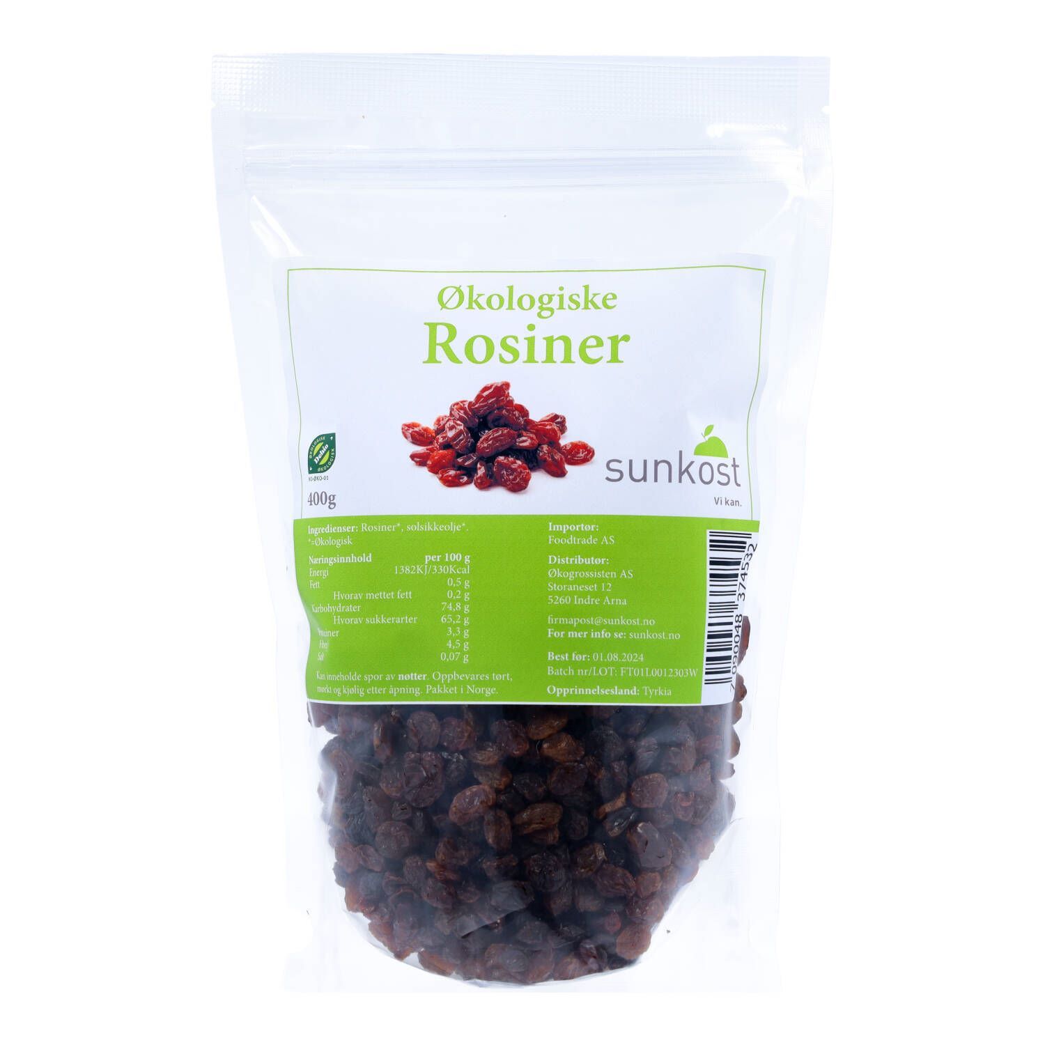Sunkost Økologiske Rosiner