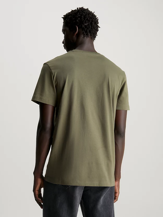 Camiseta de algodão com monograma