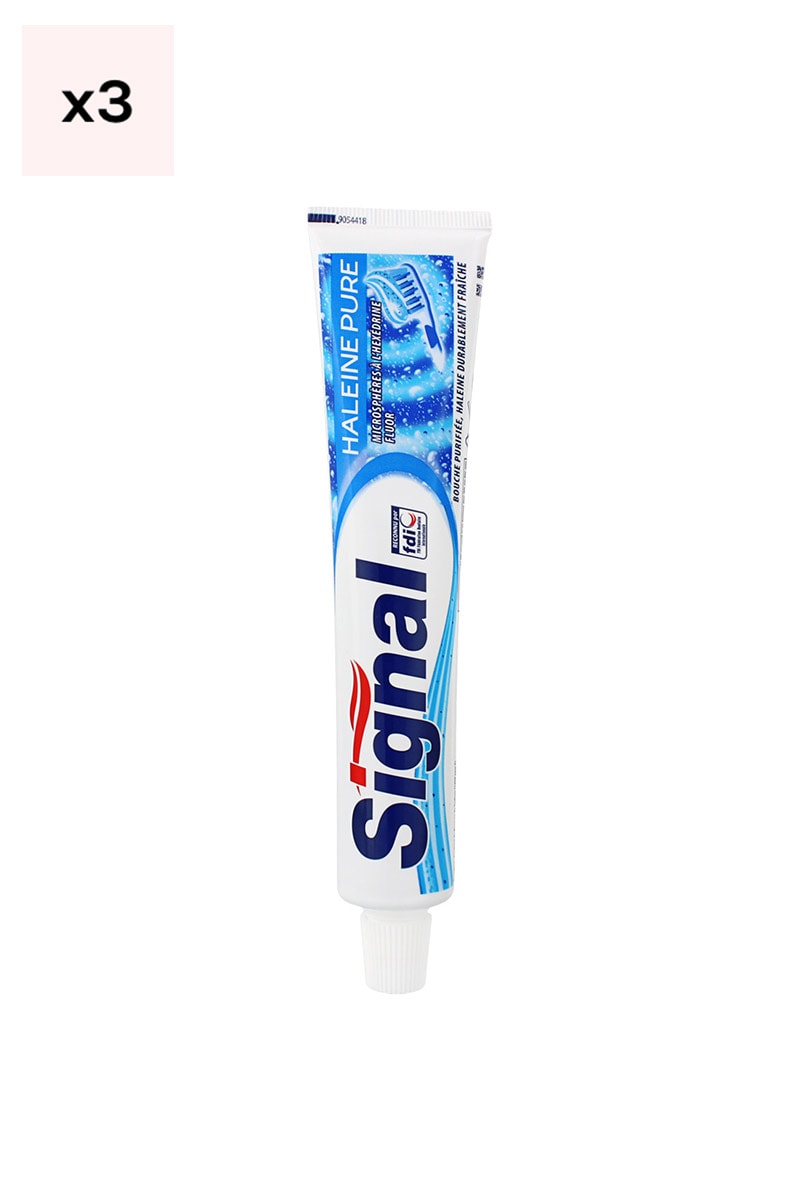 Dentifrices - Haleine pure - 3 x 75 ml