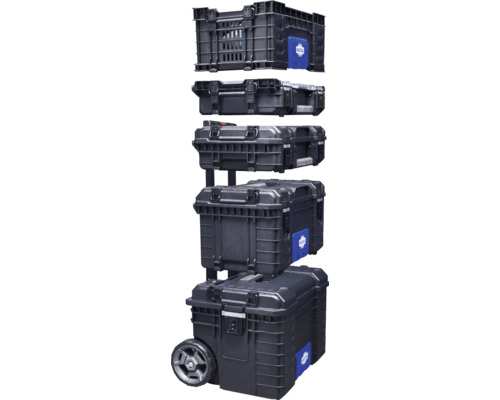 Organizer Industrieel 22 564 x 165 x 350 mm zwart
