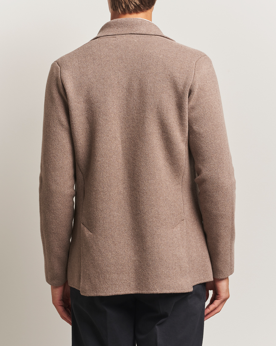 Lardini Knitted Wool Blazer Brown