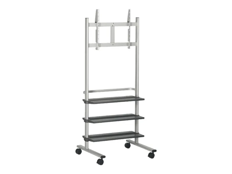 Vogel's PB 175 - Vogn med hjul - for fladt panel - sølv - skærmstørrelse: 36